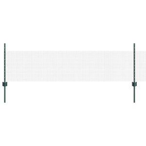 vidaXL gelast draadhek met palen 50 x 0,5 m PVC-Coated Staal Groen