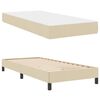 vidaXL Boxspringbed met matras Cr&egrave;me 80 x 200 cm Stof