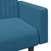 vidaXL 2-delige Loungeset fluweel blauw