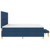 vidaXL Boxspring bed met matras met hoofdeinde Blauw 200 x 200 cm Stof