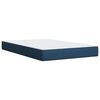 vidaXL Boxspring met matras stof blauw 120x190 cm