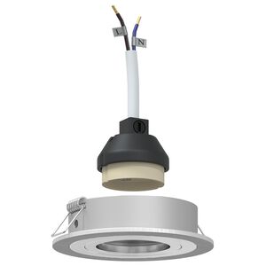 vidaXL Spotlights met schijnwerpers 6 pcs Zilver 9 x 9 x cm Aluminium