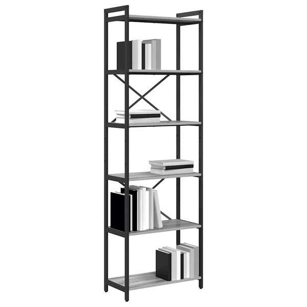 vidaXL Boekenkast Grijs sonoma 40 x 30 x 85 cm Bewerkt hout