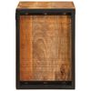 vidaXL Wijnrek Bruin 100 x 45 x 33 cm Massief Ruw Mango Hout