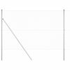 vidaXL Afrasteringspaal Zilver 10 x 1,6 m (25 x 25 mm gaas) Staal