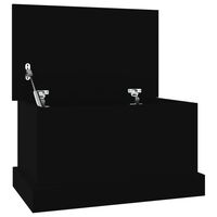 vidaXL Opbergbox 50x30x28 cm bewerkt hout zwart