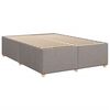 vidaXL Bedframe zonder matras stof taupe 140x190 cm