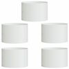 vidaXL Plantenring 5 pcs Wit 30 x 30 x 20 cm Koudgewalst staal