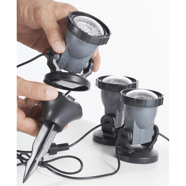 HEISSNER Vijver- en tuinspotlights 3 st 3 W