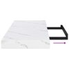 vidaXL Wandplank 4 pcs Wit Marmer 80 x 23,5 x 4 cm Bewerkt hout
