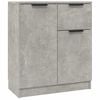 vidaXL Dressoir 60x30x70 cm bewerkt hout betongrijs