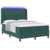 vidaXL Boxspringbed met hoofdeinde Groen 140 x 190 cm Fluweel