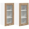 vidaXL Hangkast 2 pcs Artisan Eiken 40 x 31 x 80 cm Bewerkt hout