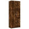 vidaXL Hoge kast 70x42,5x185 cm bewerkt hout gerookt eikenkleurig