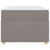 vidaXL Bedframe met matras Taupe 90 x 190 cm Stof