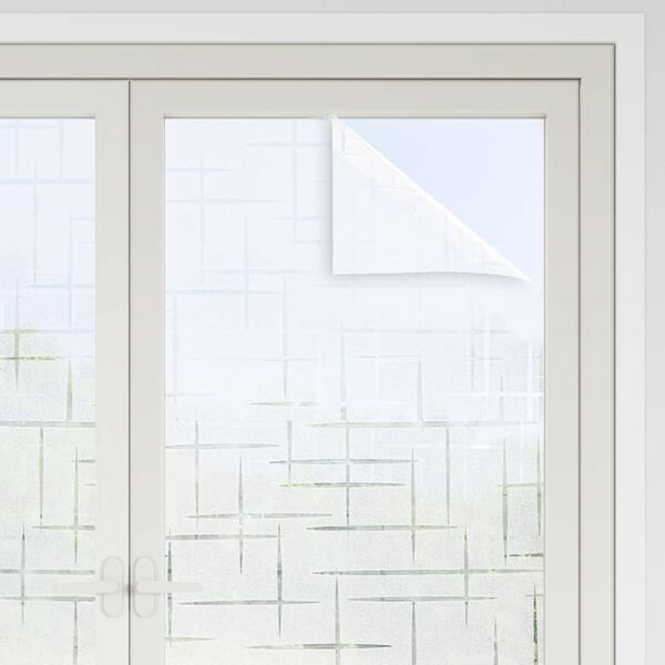 vidaXL Raamfolie sterrenpatroon mat 90x500 cm PVC