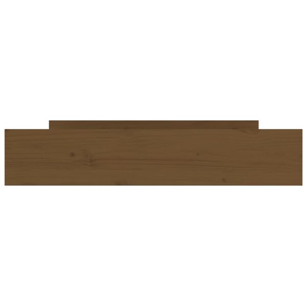 vidaXL Bedlades 2 st massief grenenhout honingbruin