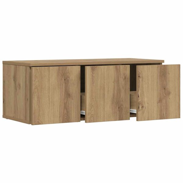 vidaXL Tv-meubel 80x34x30 cm bewerkt hout artisanaal eikenkleur