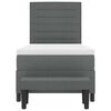 vidaXL Boxspringbed met kussen Donkergrijs 80 x 200 cm Stof