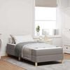 vidaXL Boxspringbed met matras Taupe 90 x 190 cm Stof