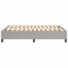 vidaXL Boxspring bed stof lichtgrijs 140x200 cm