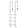 vidaXL Zwembadladder 54x38x211 cm 304 roestvrij staal