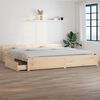 vidaXL Bedframe met lades wit 180x200 cm Super King Size