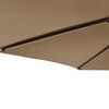 vidaXL Parasol met stalen paal 225x225x212 cm taupe