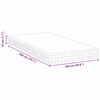 vidaXL Matras Wit en Grijs 100 x 200 cm Bonell Veer