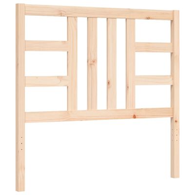 vidaXL Bedframe met hoofdbord massief hout