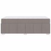 vidaXL Bedframe met matras Taupe 80 x 200 cm Stof