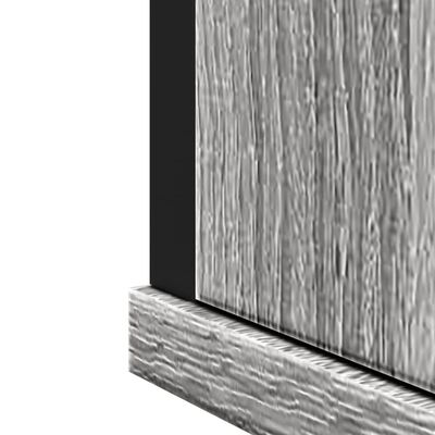 vidaXL Badkamerspiegelkast 42x12x60 cm bewerkt hout grijs sonoma eiken