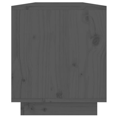 vidaXL Tv-meubel 110,5x34x40 cm massief grenenhout grijs