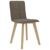 vidaXL Eetkamerstoelen 4 st draaibaar stof taupe
