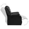 vidaXL Fauteuil verstelbaar kunstleer zwart