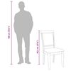 vidaXL Eetkamerstoelen met kussens 2 st massief hout rubber wit