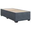 vidaXL Boxspring met matras fluweel donkergrijs 90x200 cm