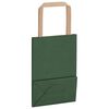 vidaXL Papieren zakken 250 st met hengsels 15x8x21 cm groen