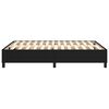 vidaXL Boxspring bed stof zwart 140x200 cm