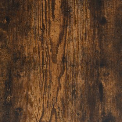 vidaXL Wandtafel 89,5x28x76 cm bewerkt hout gerookt eikenkleurig