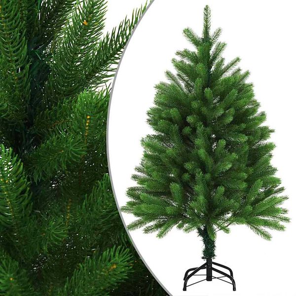 vidaXL Kunstkerstboom met verlichting en kerstballen 120 cm groen