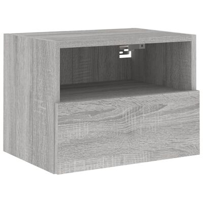 vidaXL Tv-wandmeubels 2 st 40x30x30 cm bewerkt hout grijs sonoma