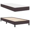 vidaXL Boxspringbed met matras Donkerbruin 100 x 200 cm Stof
