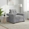 vidaXL Fauteuil 100x78x80 cm fluweel lichtgrijs