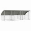 vidaXL Hondenhok 3 st Zilver 6 x 2 x 2 m Gegalvaniseerd staal