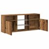 vidaXL Tv-meubel met LED 120x30x50 cm bewerkt hout oud hout
