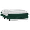 vidaXL Boxspring met matras fluweel donkergroen 160x220 cm