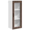vidaXL Wandglas cabinet PORTO Bruin Eiken 40 x 31 x 100 cm