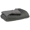 vidaXL Vol jaar dekbed Gekwilt Lichtgrijs 200 x 220 cm Microfiber
