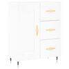 vidaXL Dressoir 69,5x34x90 cm bewerkt hout wit